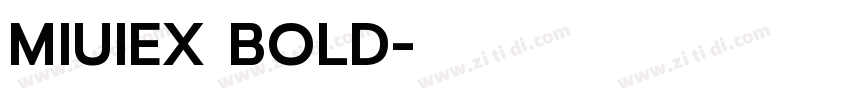 MIUIEX BOLD字体转换